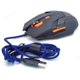 Мышь оптическая EZRA USB, 3200 dpi, оптическая, 5 кнопок AM07