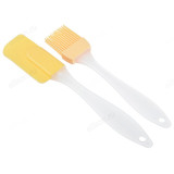 Набор кулинарный силикон кисточка/лопатка 22см
