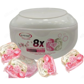 Капсулы для стирки AZ 8X 3в1 36шт Сакура-1