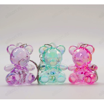Сувенир брелок Медведь стекло (12шт)-1