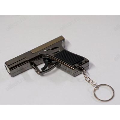 Брелок Пистолет фонарь, лазер, свисток Б-112