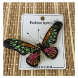 Брошь Бабочка большая стразы