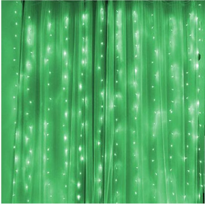 Гирлянда-штора Волна цветная яркая 2*2