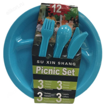 Набор дачный 3 персоны B6-2818/2817