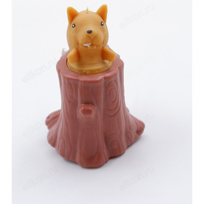 Игрушка белка в дупле БД/159851 силикон