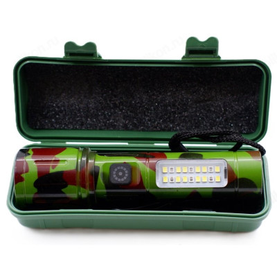 Фонарь ручной BL-603M-TG USB (в пласт.чехле)-1