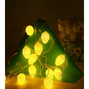 Гирлянда СА-22 Шишка 20шт.теплый