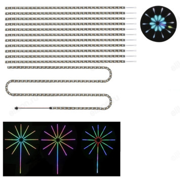 Гирлянда CА-25 11лучей фейерверк d2м Smart USB ДУ-2