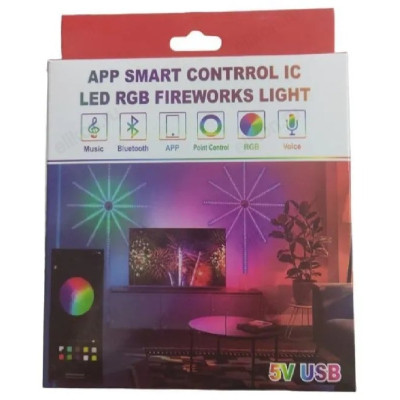 Гирлянда CА-25 11лучей фейерверк d2м Smart USB ДУ-3