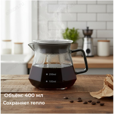 Чайник-кофейник стекло CF140-400 0,4л