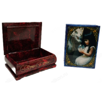 Шкатулка дерево Дракон-3