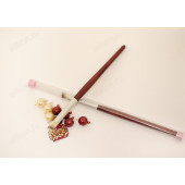 Кисть для макияжа в тубе дерево