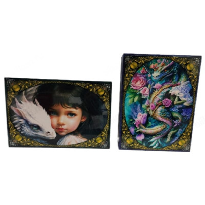 Шкатулка дерево Дракон-1