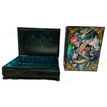 Шкатулка дерево Дракон-2