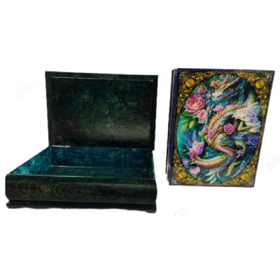 Шкатулка дерево Дракон-2