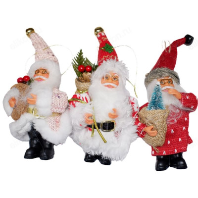 Сувенир игрушка Дед Мороз 13см микс-1