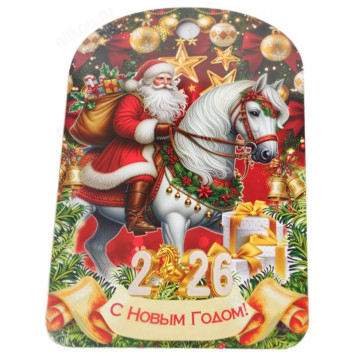 Доска разделочная сувенир НГ Пожелания 280 210 6-2