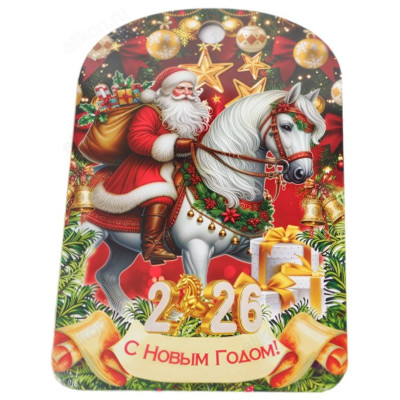 Доска разделочная сувенир НГ Пожелания 280 210 6-2