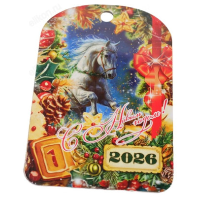 Доска разделочная сувенир НГ Пожелания 280 210 6-4