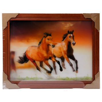 Картина 5D DS835/100 №100 36*46 "Скакуны 3"