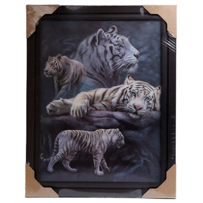 Картина 5D DS835/105 №105 36*46 "Тигры 3"