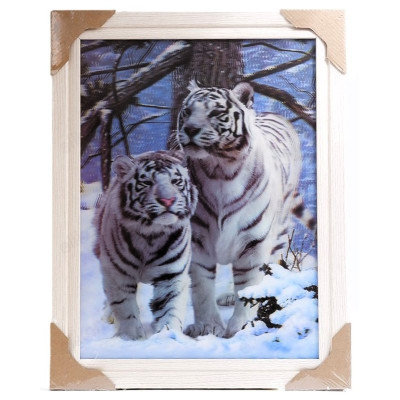 Картина 5D DS835/106 №106 36*46 "Тигры 4"