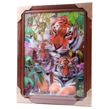 Картина 5D DS835/107 №107 36*46 "Тигры 5"