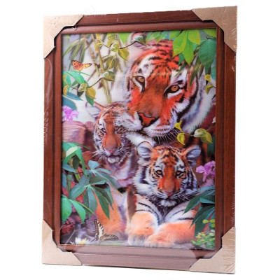 Картина 5D DS835/107 №107 36*46 "Тигры 5"