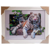 Картина 5D DS835/109 №109 36*46 "Тигр и тигрята"