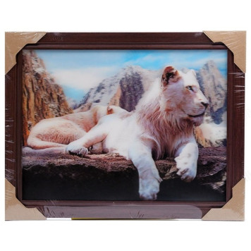Картина 5D DS835/122 №122 36*46 "Лев"