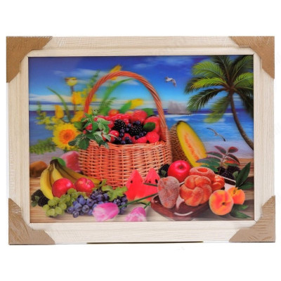 Картина 5D DS835/127 №127 36*46 "Корзина с ягодами"