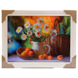 Картина 5D DS835/130 №130 36*46 "Ромашки и абрикосы"