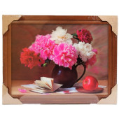 Картина 5D DS835/131 №131 36*46 "Пионы в кувшине"