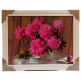 Картина 5D DS835/132 №132 36*46 "Пионы розовые"