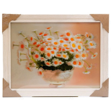 Картина 5D DS835/134 №134 36*46 "Букет ромашек"