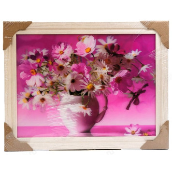 Картина 5D DS835/139 №139 36*46 "Ромашки и космея"