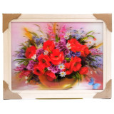 Картина 5D DS835/140 №140 36*46 "Маки в вазе"