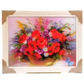 Картина 5D DS835/140 №140 36*46 "Маки в вазе"