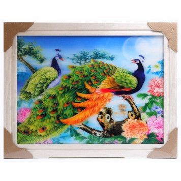 Картина 5D DS835/155 №155 36*46 "Павлины"