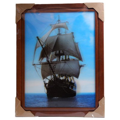 Картина 5D DS835/165 №165 36*46 "Корабль"