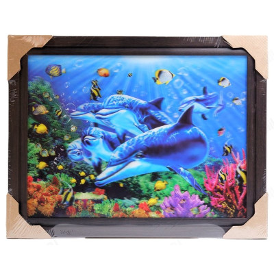 Картина 5D DS835/168 №168 36*46 "Дельфины 2"