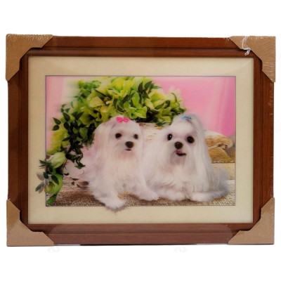 Картина 5D DS835/171 №171 36*46 "Две собачки"