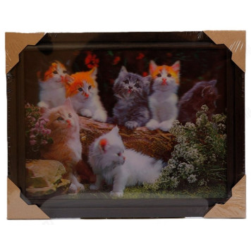 Картина 5D DS835/179 №179 36*46 "7 котят"