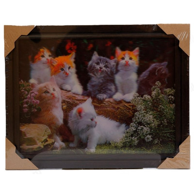 Картина 5D DS835/179 №179 36*46 "7 котят"