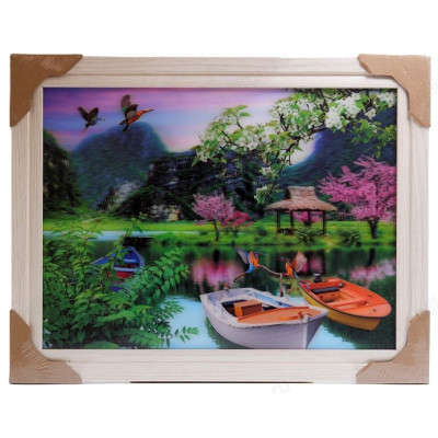 Картина 5D DS835/181 №181 36*46 "Райское озеро"