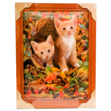 Картина 5D DS835/186 №186 36*46 "Два котенка"