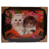 Картина 5D DS835/197 №197 36*46 "Котята в горшке"