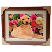 Картина 5D DS835/39 №39 "Большой щенок с розой"