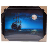 Картина 5D DS835/4 №4 "Корабль и луна"