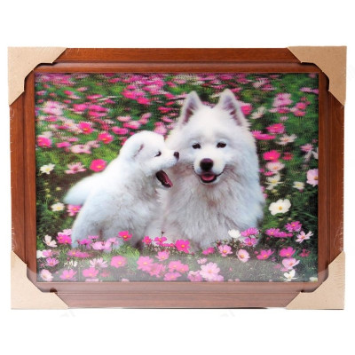 Картина 5D DS835/41 №41 "Белый пес и щенок"